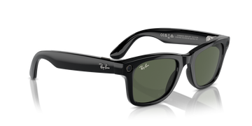 RAY BAN META 4006 WAYFARER BLACK G15 GREEN MEDIUM