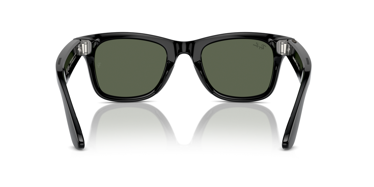 RAY BAN META 4006 WAYFARER BLACK G15 GREEN MEDIUM