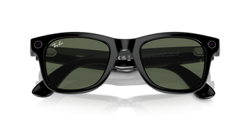 RAY BAN META 4006 WAYFARER BLACK G15 GREEN MEDIUM