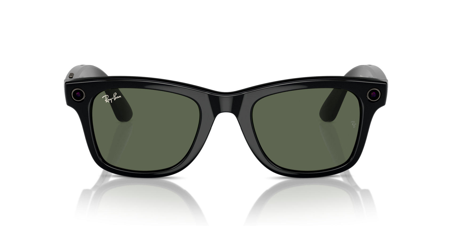 RAY BAN META 4006 WAYFARER BLACK G15 GREEN MEDIUM