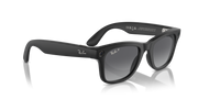 Ray-Ban Meta AI RW4006 (Wayfarer) Polarized Sunglass Matte Black Large