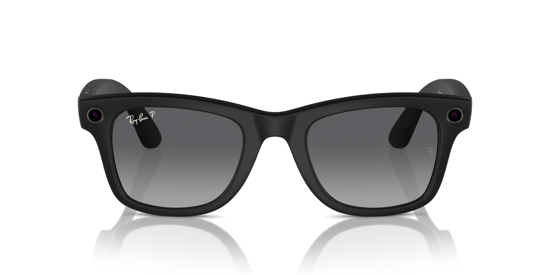 Ray-Ban Meta AI RW4006 (Wayfarer) Polarized Sunglass Matte Black Large