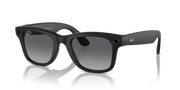 Ray-Ban Meta AI RW4006 (Wayfarer) Polarized Sunglass Matte Black Large
