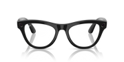 Ray-Ban Meta AI Skyler Cat Eye Smart Eyewear Sunglass Shiny Black RW4010 Transitions Amethyst