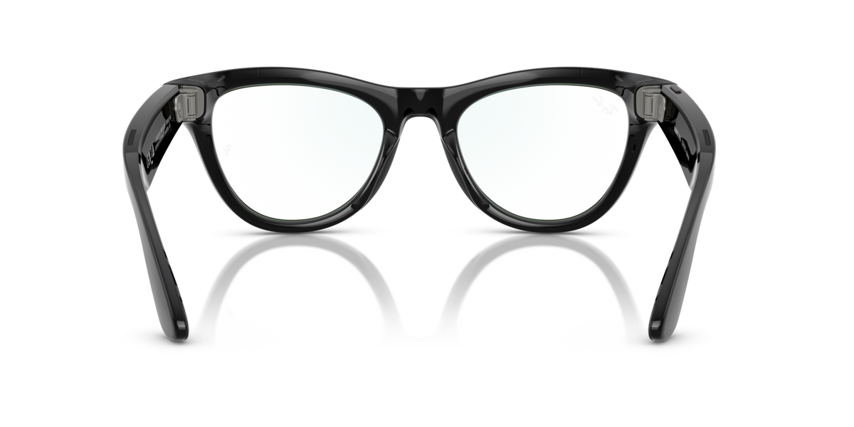 Ray-Ban Meta AI Skyler Cat Eye Smart Eyewear Shiny Black RW4010