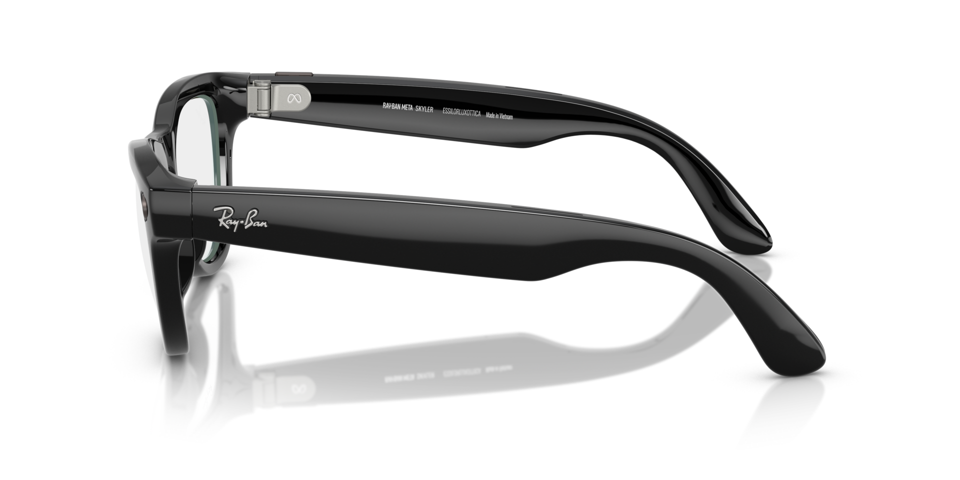 Ray-Ban Meta AI Skyler Cat Eye Smart Eyewear Shiny Black RW4010