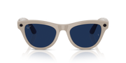 Ray-Ban Meta AI Skyler Cat Eye Smart Eyewear Sunglass Chalky Grey RW4010 Transitions Blue