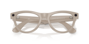 Ray-Ban Meta AI Skyler Cat Eye Smart Eyewear Sunglass Chalky Grey RW4010 Transitions Blue
