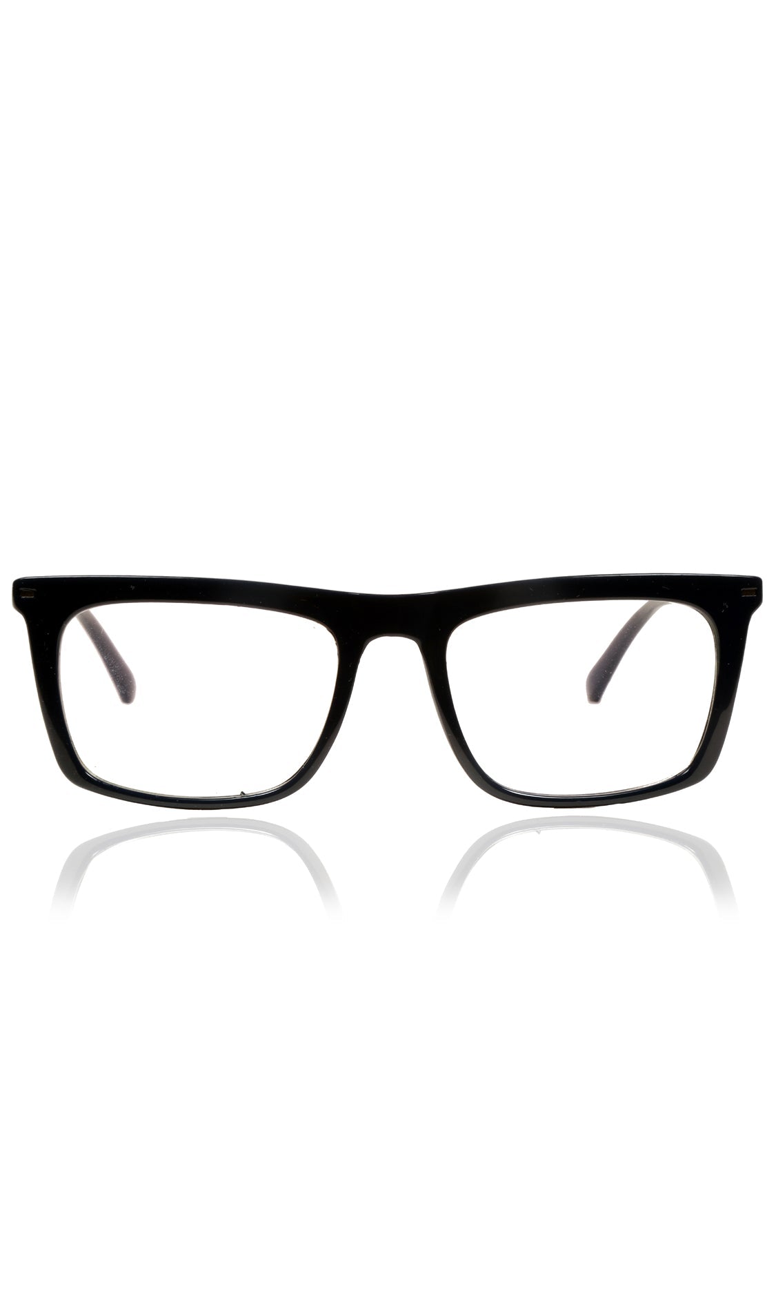 Colour Frame Series Stylish Spectacle Frames for Men | Blue Rays Protection Rectangle Eyewear with Anti Glare Glasses for Men and Women (Black)