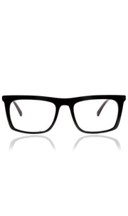Colour Frame Series Stylish Spectacle Frames for Men | Blue Rays Protection Rectangle Eyewear with Anti Glare Glasses for Men and Women (Black)