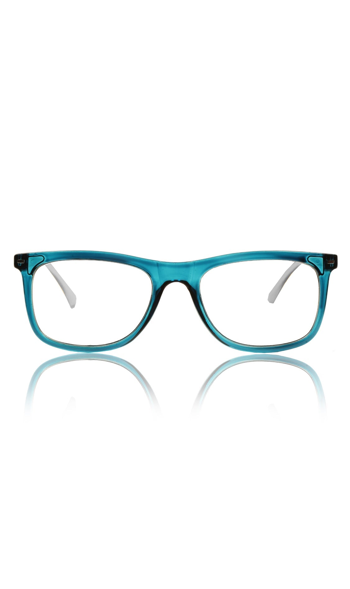 Colour Frame Series Eyewears | Blue Rays Protection Warfare Stylish Spectacles With Anti Glare Eyeglasses For Men and Women Eyewears (Turquoise Blue)