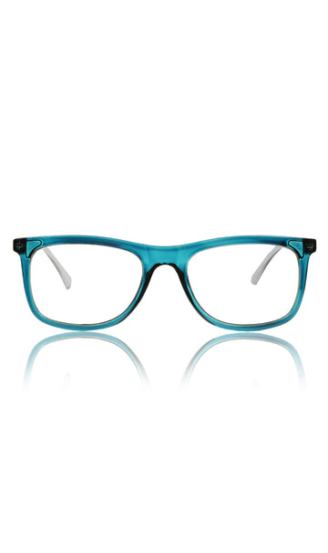 Colour Frame Series Eyewears | Blue Rays Protection Warfare Stylish Spectacles With Anti Glare Eyeglasses For Men and Women Eyewears (Turquoise Blue)