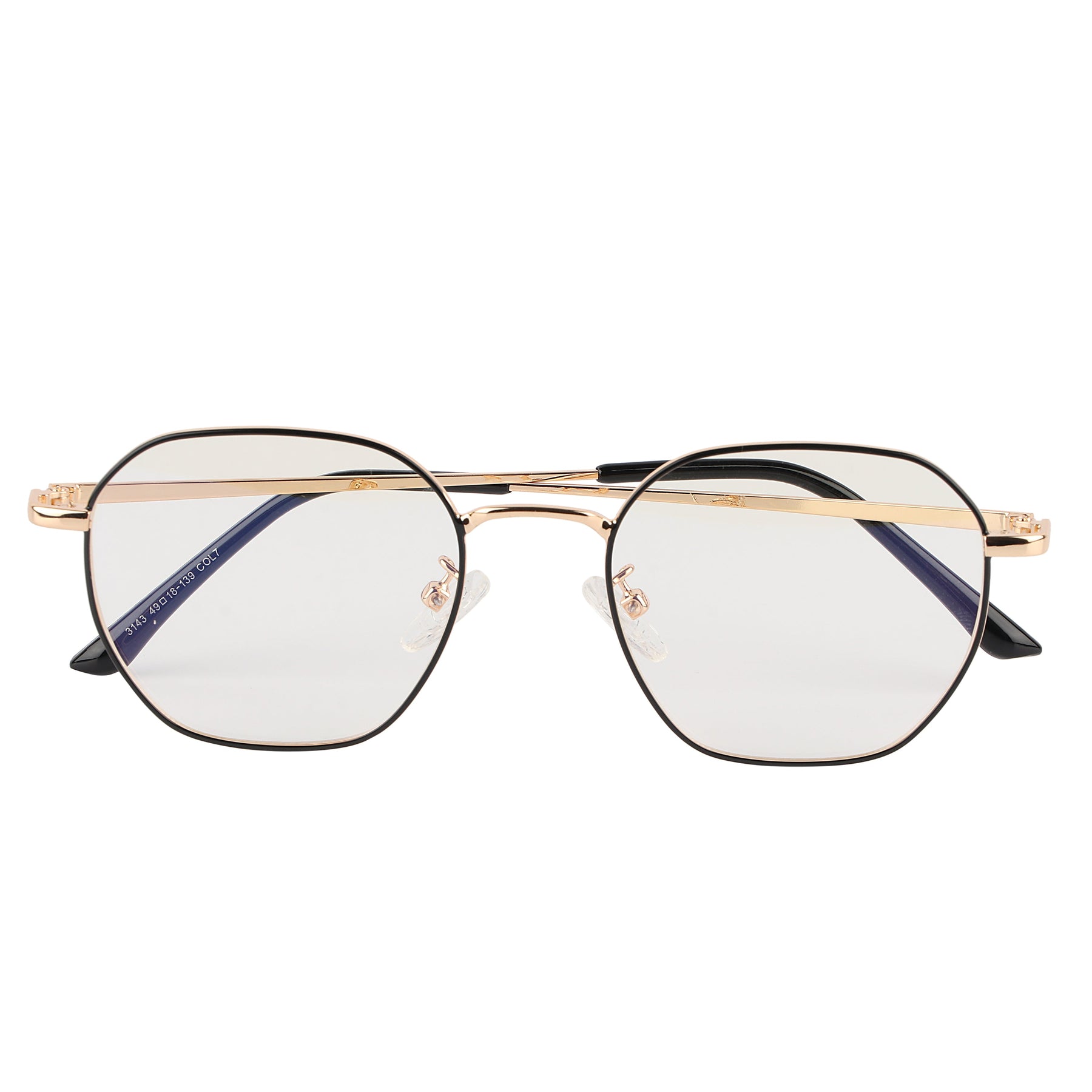 Premium Quality Hexagonal Metal Frame (Black & Gold)