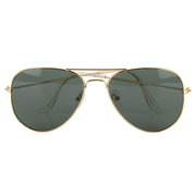 Aviator UV Protection Sunglass (Gold and Green)