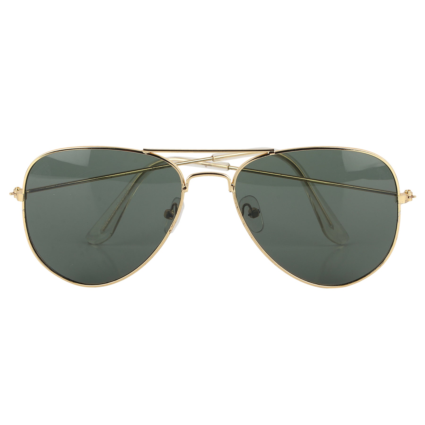 Aviator UV Protection Sunglass (Gold and Green)