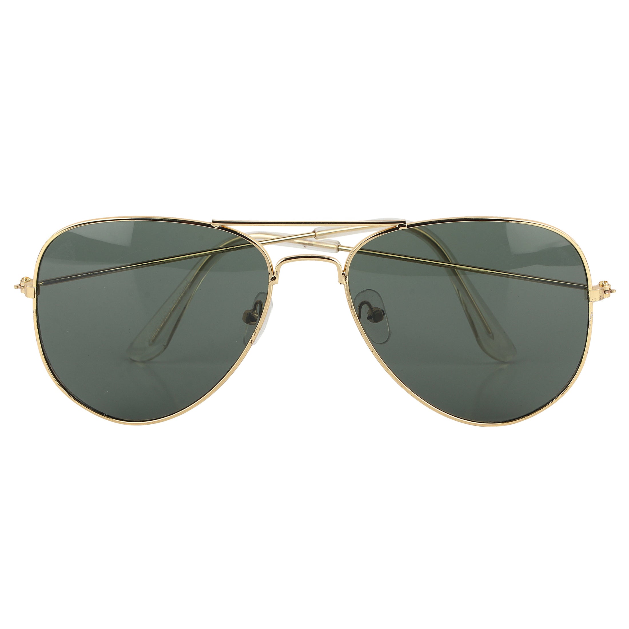 Aviator UV Protection Sunglass (Gold and Green)