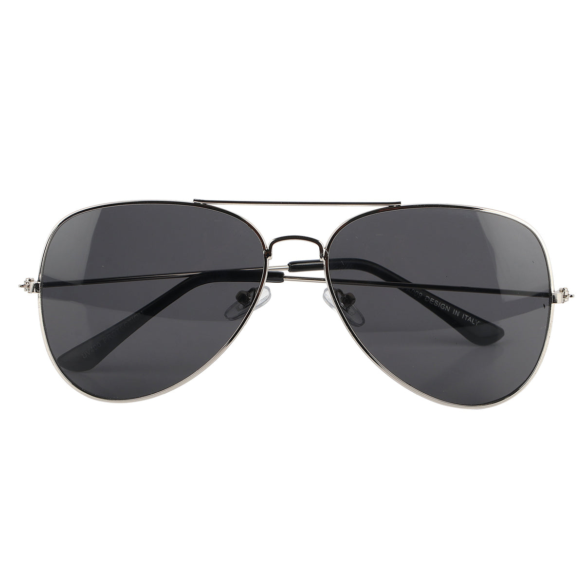 Aviator UV Protection Sunglass (Silver and Full Black)