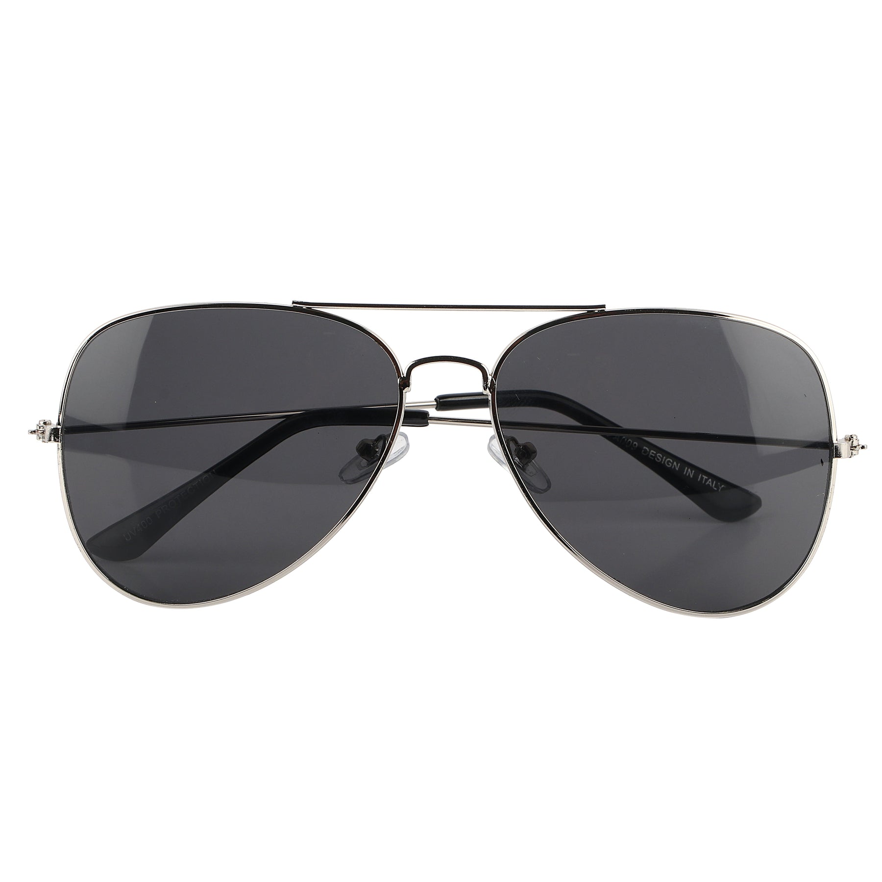 Aviator UV Protection Sunglass (Silver and Full Black)