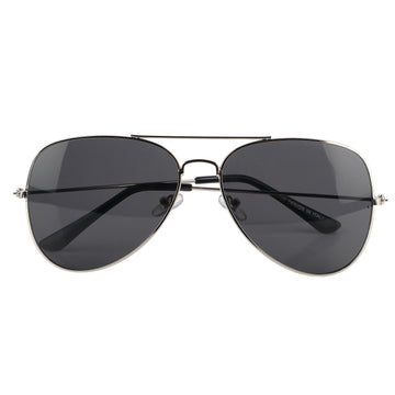Aviator UV Protection Sunglass (Silver and Full Black)
