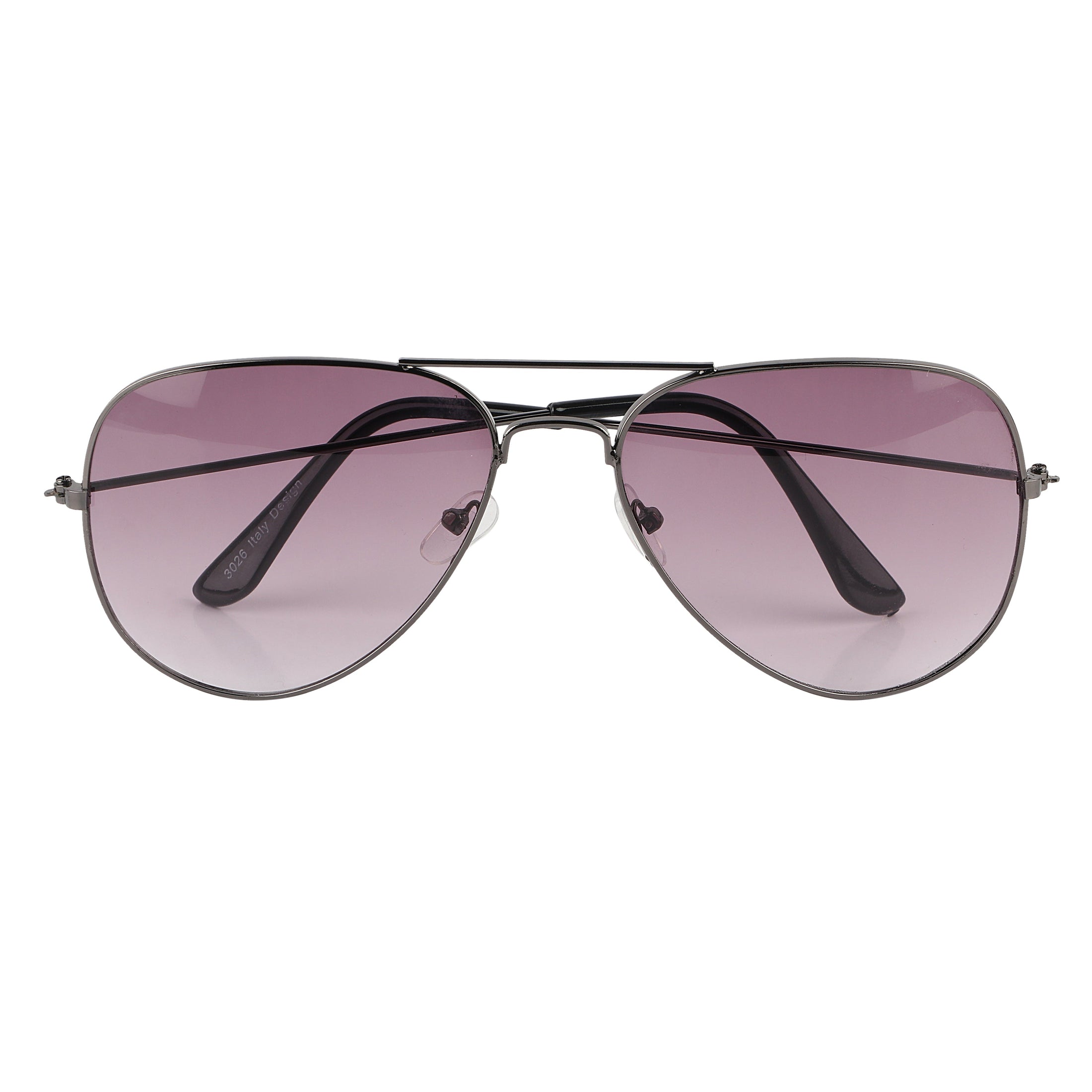 Aviator UV Protection Sunglass (Grey and Purple)