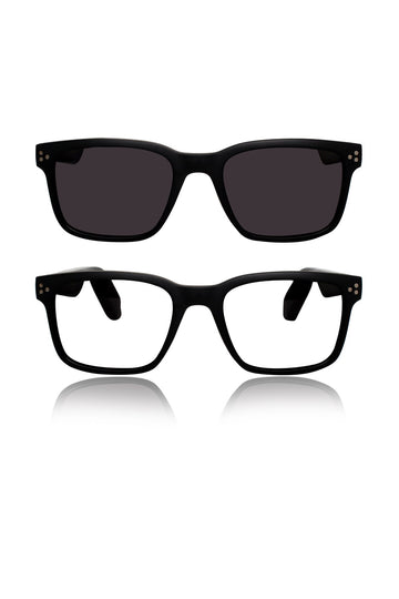 Jodykoes Square Smart Sunglasses Attachment with Speaker and Voice Assistant