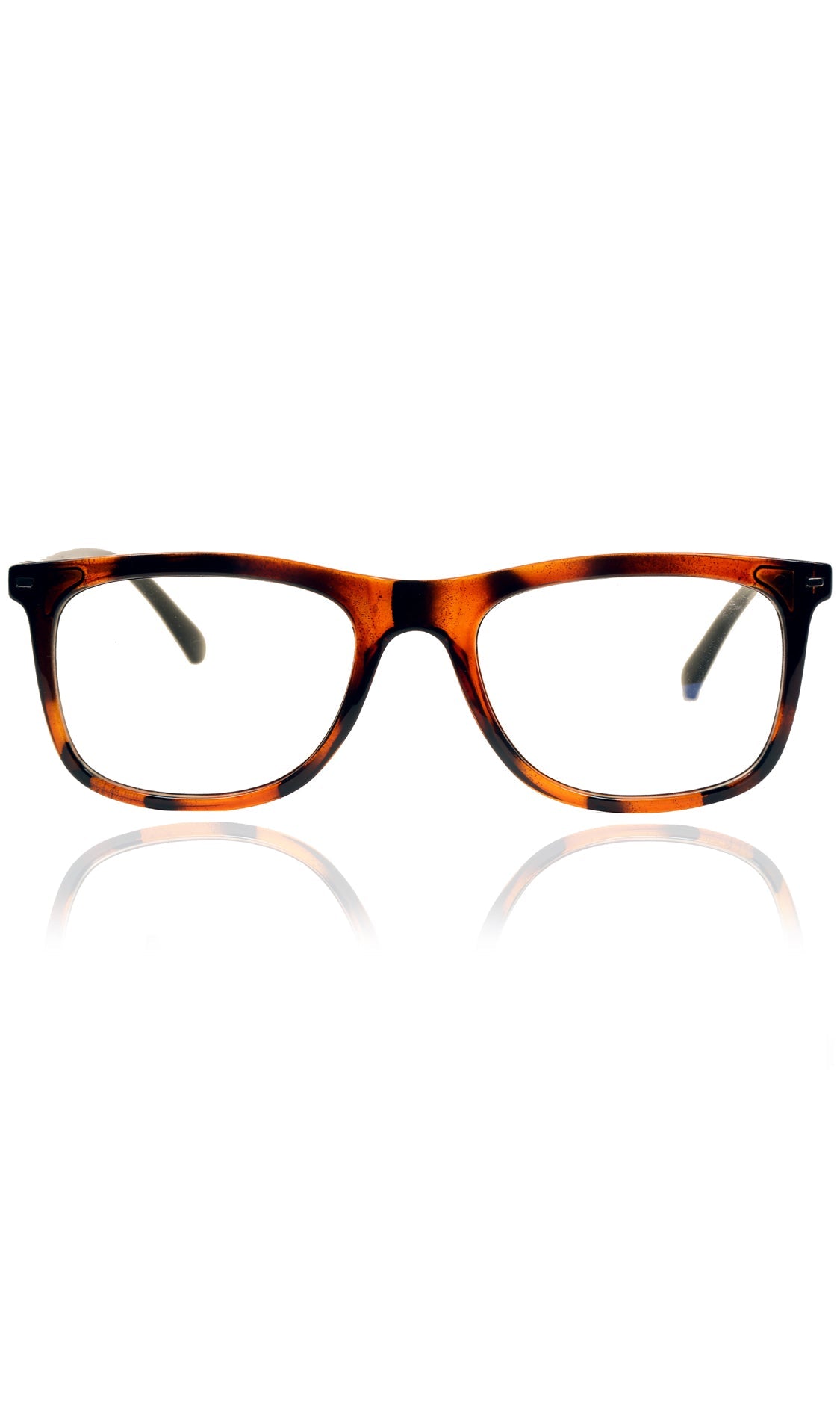 Colour Frame Series Eyewears | Blue Rays Protection Warfare Stylish Spectacles With Anti Glare Eyeglasses For Men and Women Eyewears (Leopard Print)