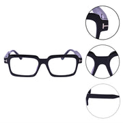 Premium Pure Sheet Square Eyeglasses (Black)