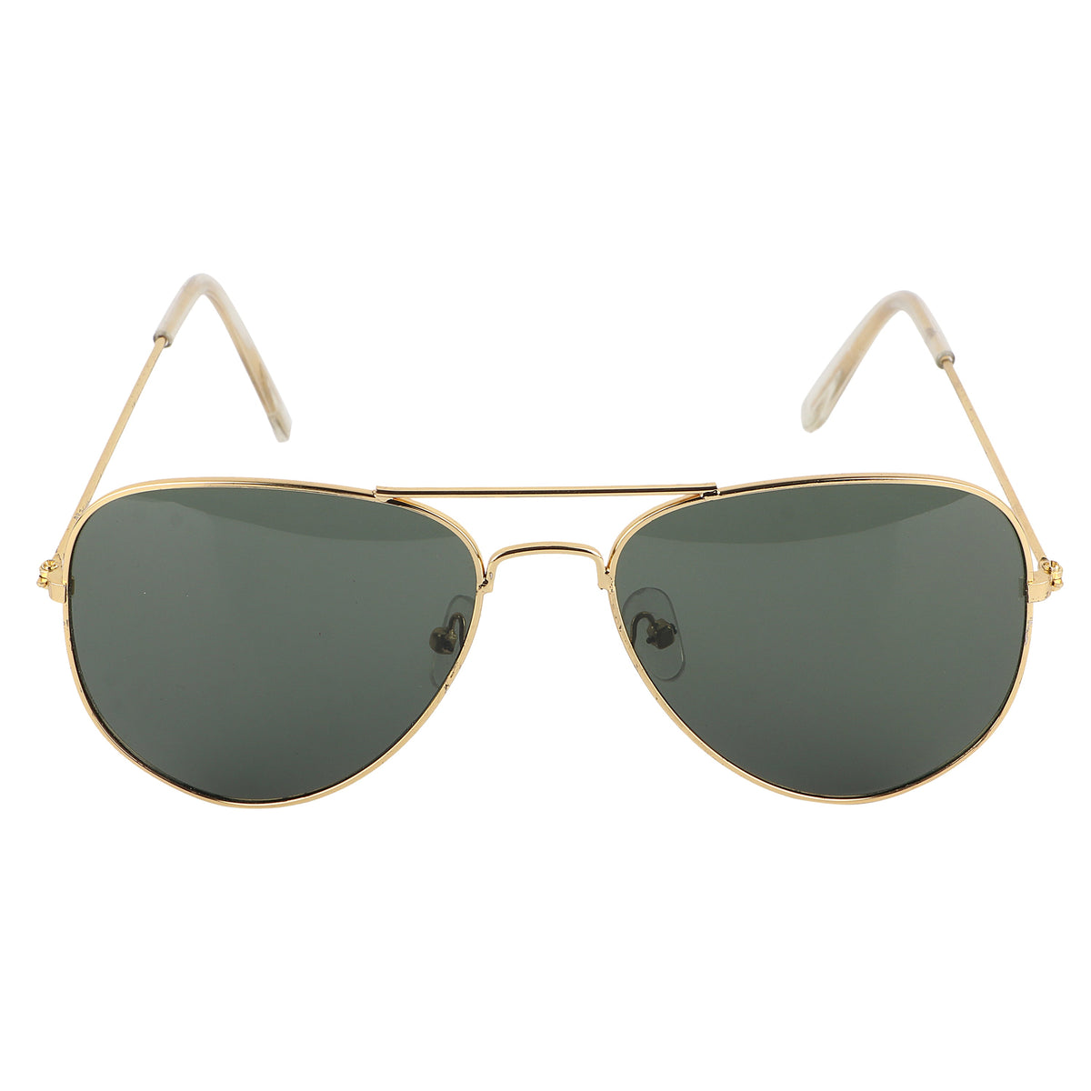 Aviator UV Protection Sunglass (Gold and Green)