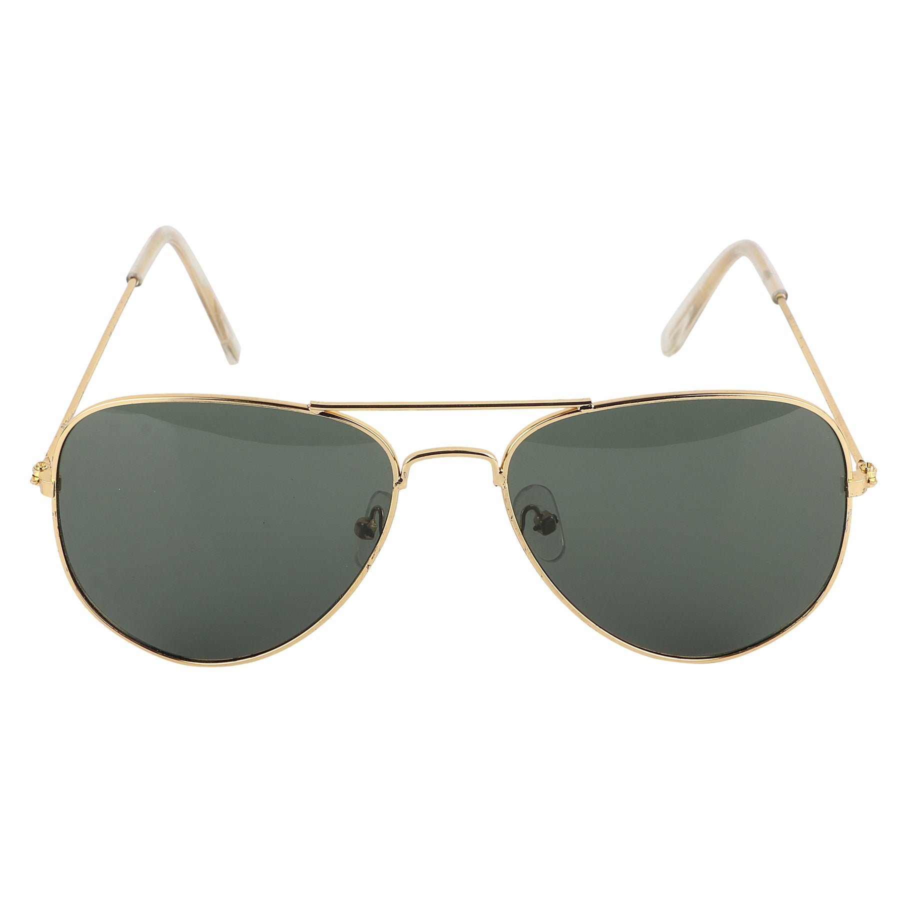 Aviator UV Protection Sunglass (Gold and Green)