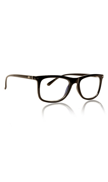 Colour Frame Series Eyewears | Blue Rays Protection Warfare Stylish Spectacles With Anti Glare Eyeglasses For Men and Women Eyewears (Black)