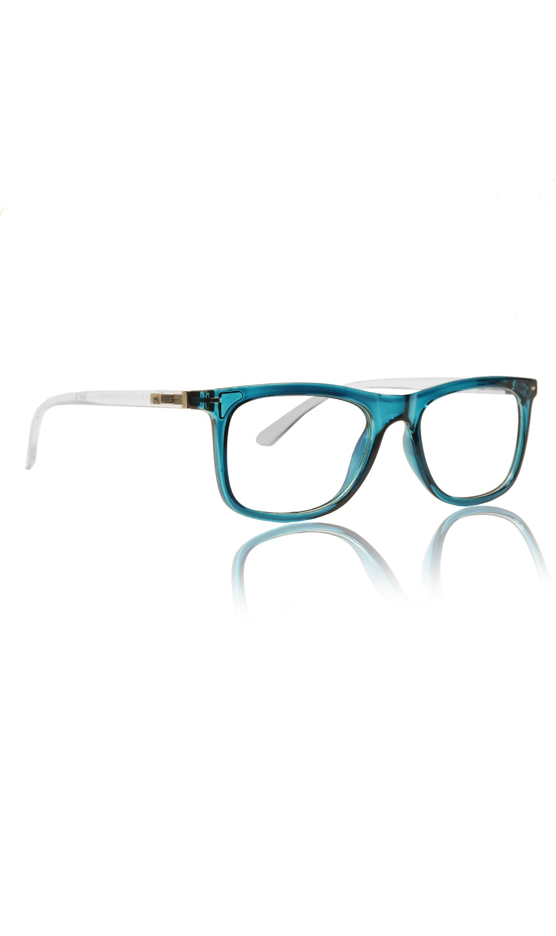 Colour Frame Series Eyewears | Blue Rays Protection Warfare Stylish Spectacles With Anti Glare Eyeglasses For Men and Women Eyewears (Turquoise Blue)
