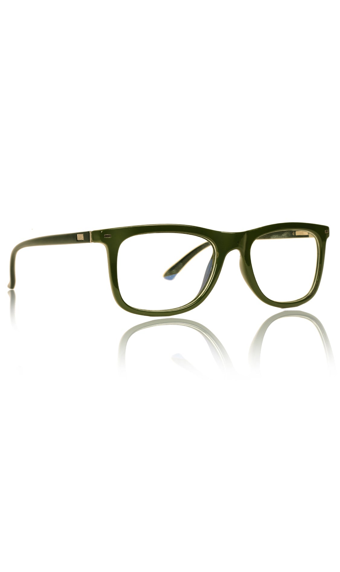 Colour Frame Series Eyewears | Blue Rays Protection Wayfare Stylish Spectacles With Anti Glare Eyeglasses For Men and Women Eyewears (Leaf Green)