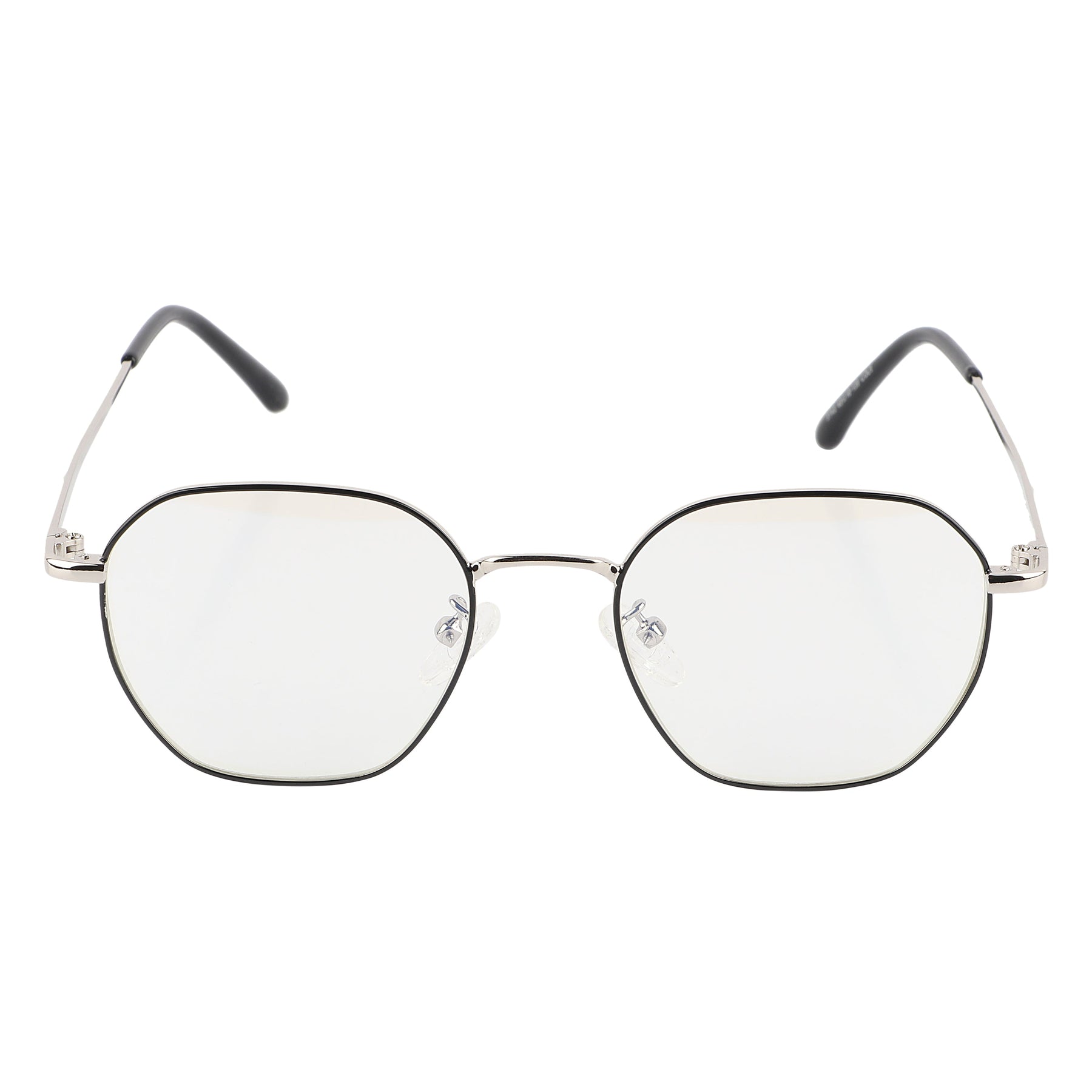 Premium Quality Hexagonal Metal Frame (Black & Silver)