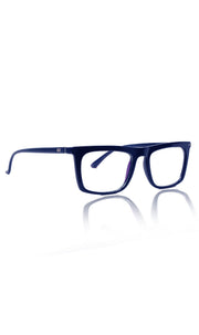 Colour Frame Series Stylish Spectacle Frames for Men | Blue Rays Protection Rectangle Eyewear with Anti Glare Glasses for Men and Women (Blue)