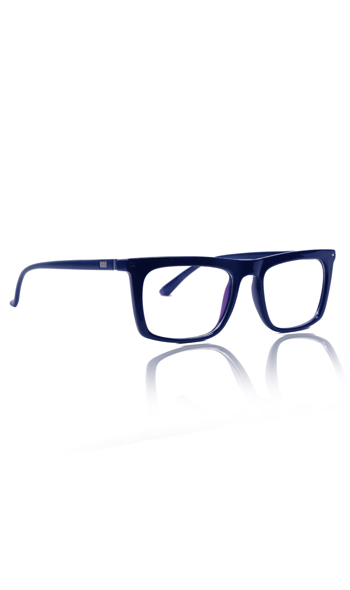 Colour Frame Series Stylish Spectacle Frames for Men | Blue Rays Protection Rectangle Eyewear with Anti Glare Glasses for Men and Women (Blue)