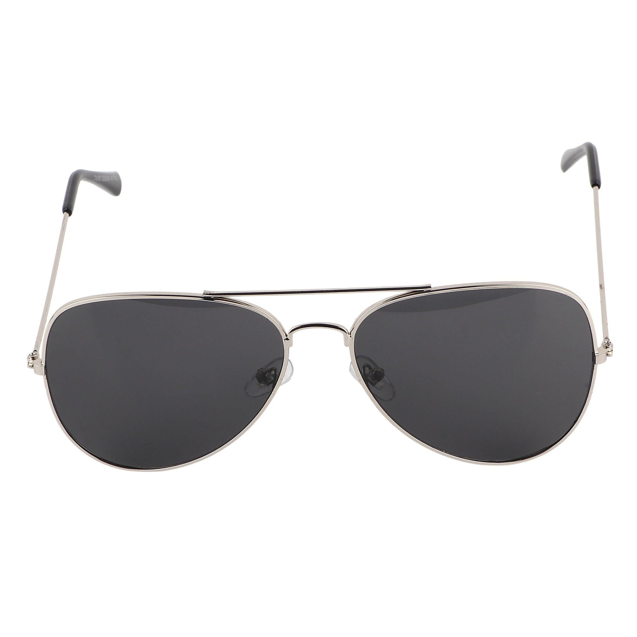Aviator UV Protection Sunglass (Silver and Full Black)