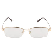 Flexible Arms Metal Half Rim Frame (Gold)