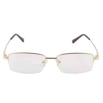 Flexible Arms Metal Half Rim Frame (Gold)