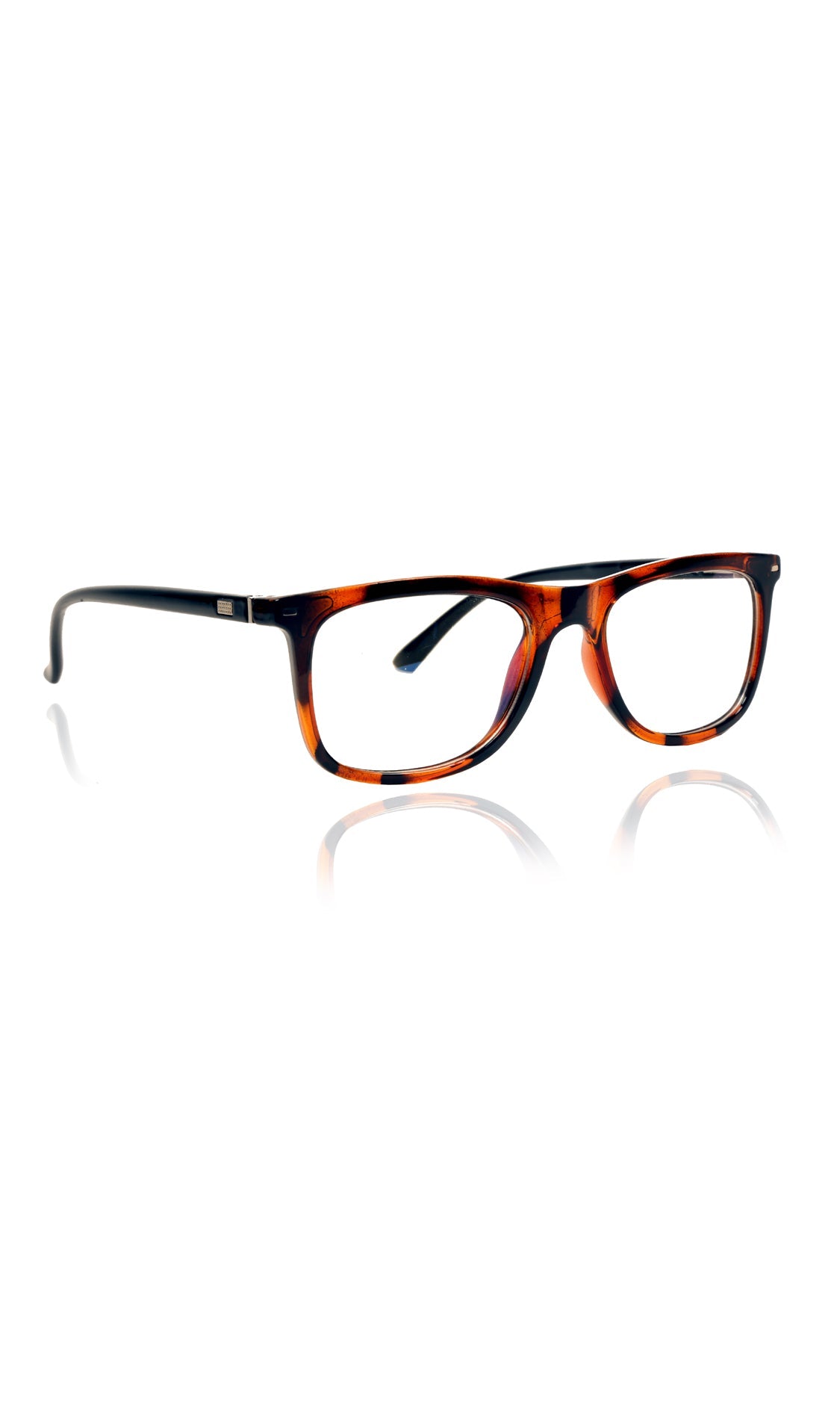 Colour Frame Series Eyewears | Blue Rays Protection Warfare Stylish Spectacles With Anti Glare Eyeglasses For Men and Women Eyewears (Leopard Print)