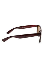 Stylish Looking Fashionable UV Protection Sunglasses Wayfare Shape Eyeshades For Men and Women (Brown)
