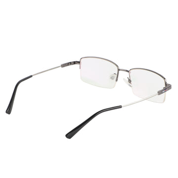 Flexible Arms Metal Half Rim Frame (Grey)