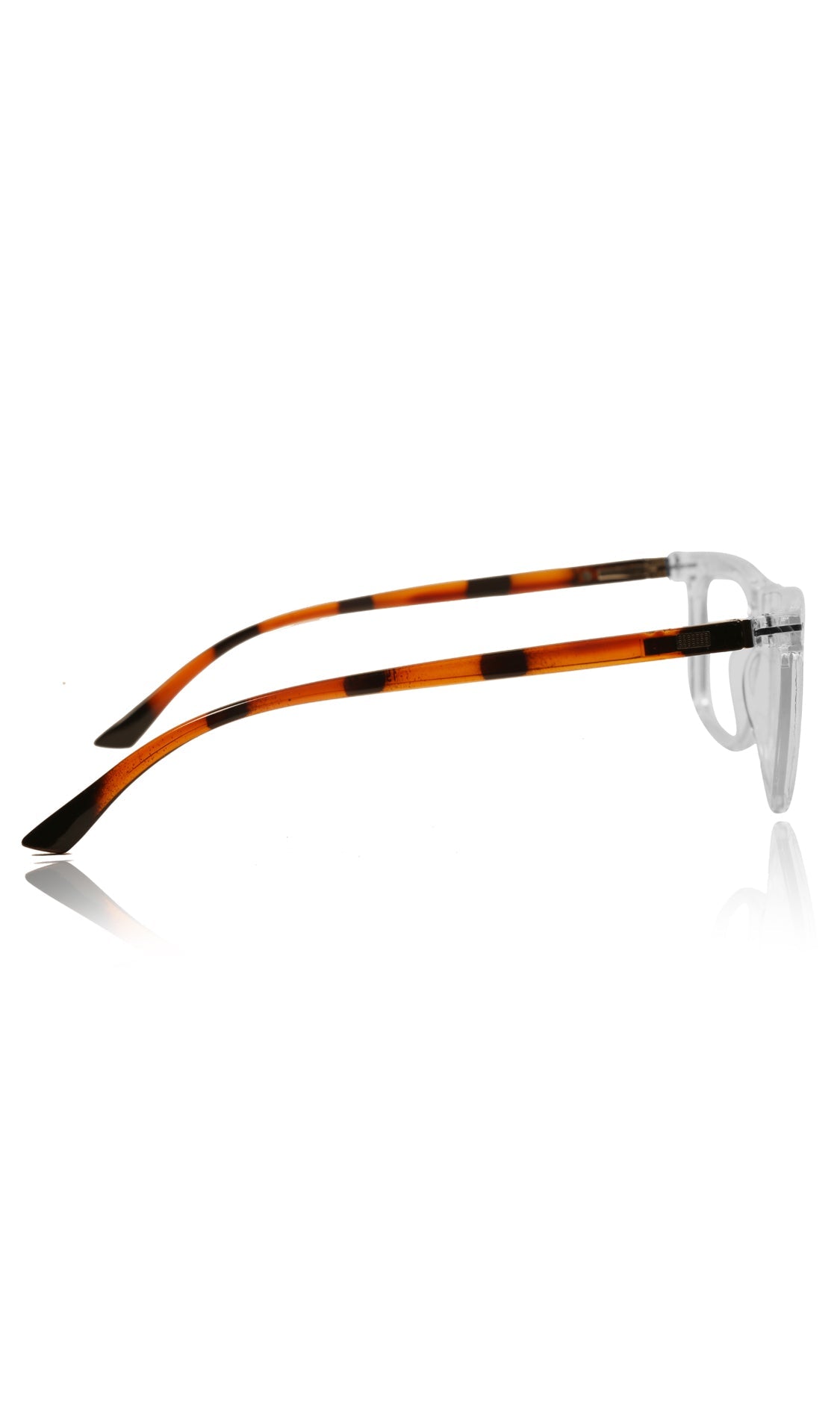 Colour Frame Series Stylish Spectacle Frames for Men | Blue Rays Protection Rectangle Eyewear with Anti Glare Glasses for Men and Women (Printed Transparent)