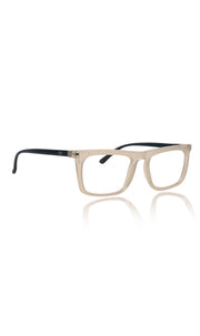 Colour Frame Series Stylish Spectacle Frames for Men | Blue Rays Protection Rectangle Eyewear with Anti Glare Glasses for Men and Women (Matte Transparent)