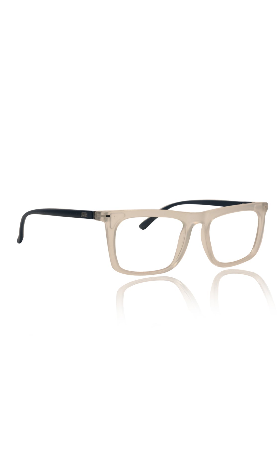 Colour Frame Series Stylish Spectacle Frames for Men | Blue Rays Protection Rectangle Eyewear with Anti Glare Glasses for Men and Women (Matte Transparent)