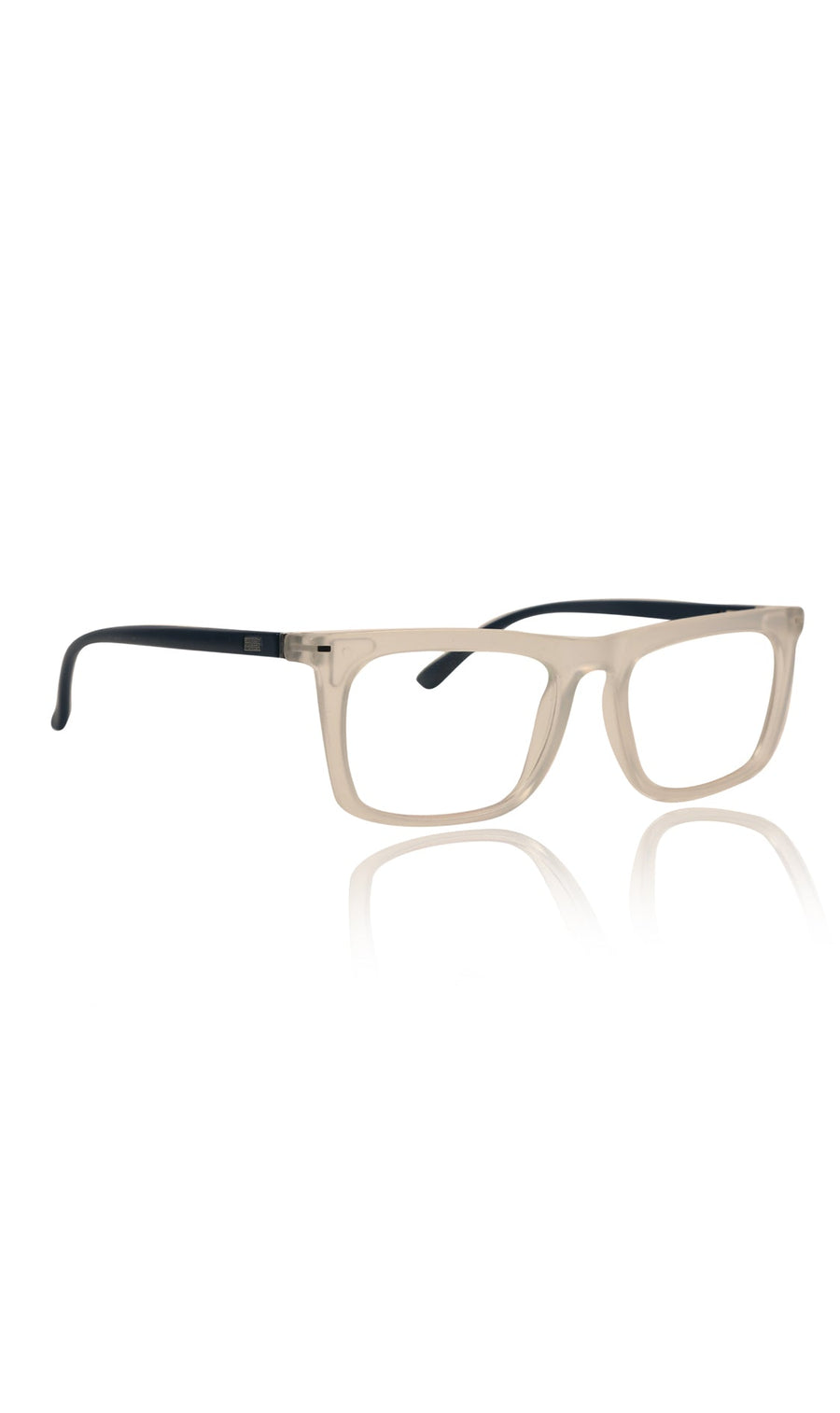 Colour Frame Series Stylish Spectacle Frames for Men | Blue Rays Protection Rectangle Eyewear with Anti Glare Glasses for Men and Women (Matte Transparent)