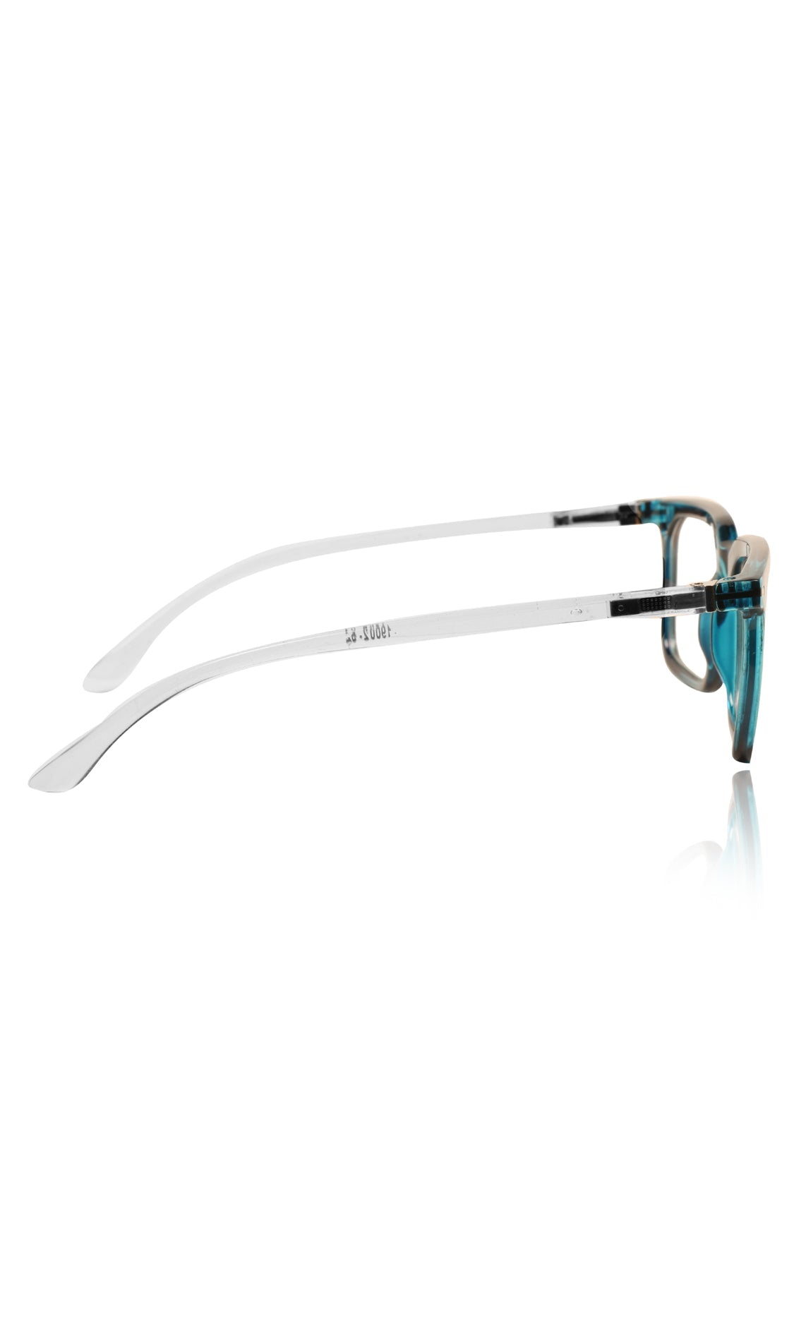 Colour Frame Series: Stylish Square Spectacle Frames with Blue Ray Protection and Anti-Glare Glasses for Men and Women (Turquoise Blue)