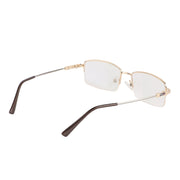 Flexible Arms Metal Half Rim Frame (Gold)