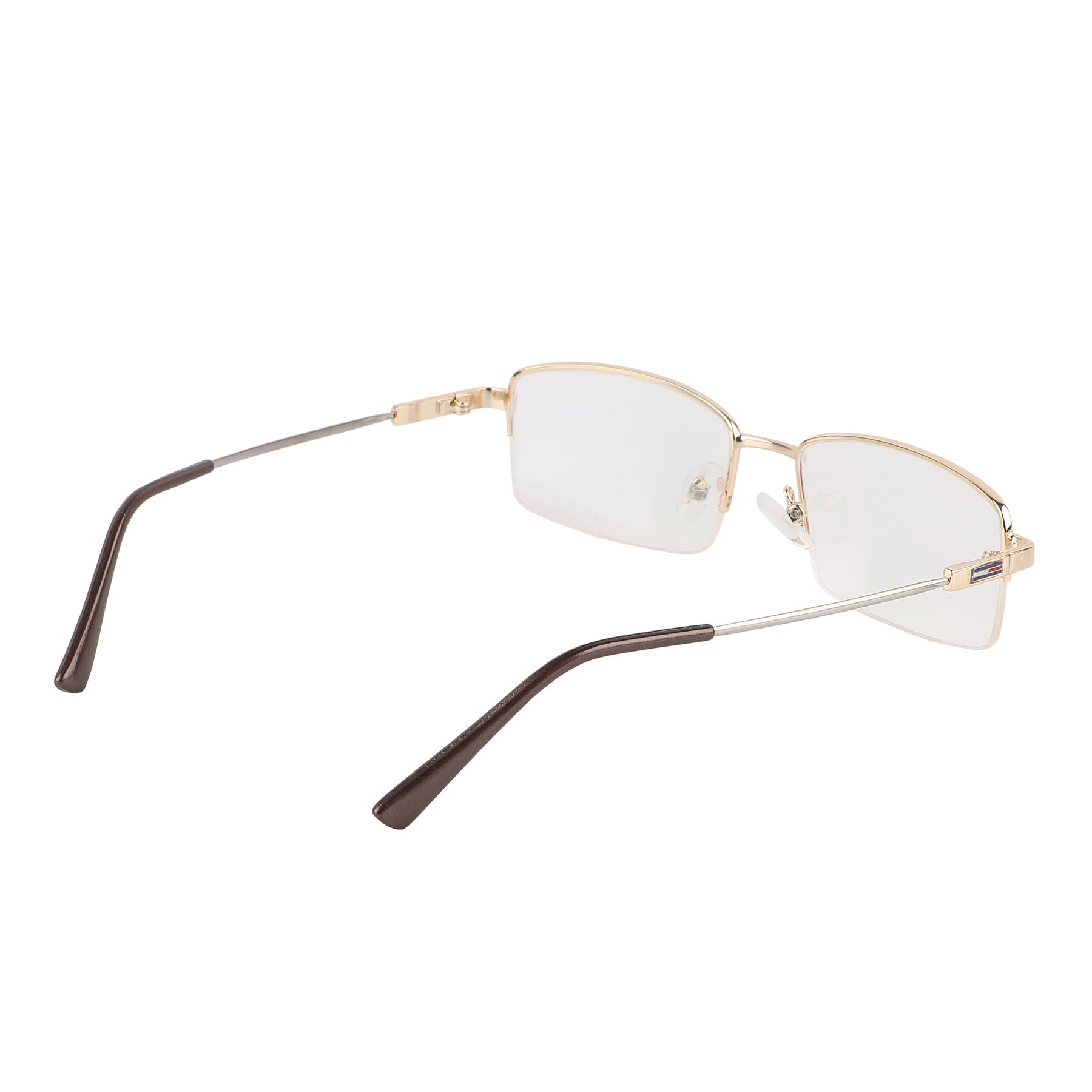 Flexible Arms Metal Half Rim Frame (Gold)