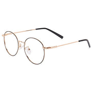 Stylish Looking Round Metal Frame (Black and Gold)