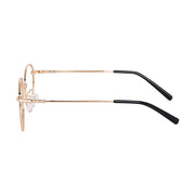 Stylish Looking Round Metal Frame (Black and Gold)